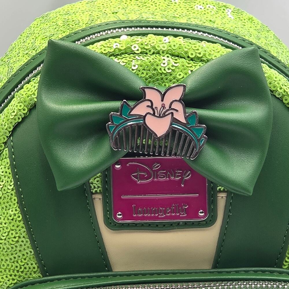 Loungefly Disney Mulan Sequin Mini Backpack New - Picture 8 of 8